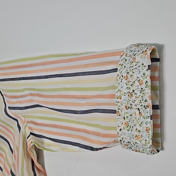 Alfred Dunner Women's Size 14 Snap Up 3/4 Sleeves With Embroidery Blouse #W-587 - Picture 8 of 12